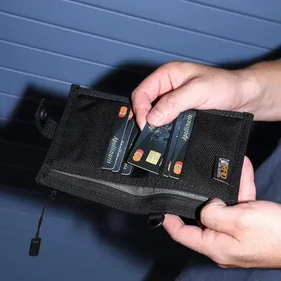 Men's Short Wallet 1680D Ballistic Nylon with RFID Protection