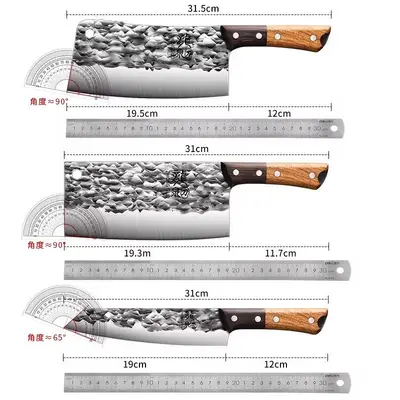 Longquan mutfak bıçağı seti, dövme, profesyonel - 6