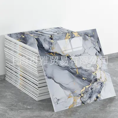 Imitation Marble 3D Wall Sticker Oil-Proof Waterproof Self-Adhesive - 11