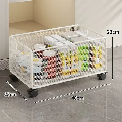 Lavabo altı çekmeli raf, çift katmanlı, ultra derin sepet - 12
