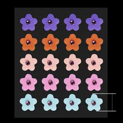 Colorful Rhinestone Hydrocolloid Pimple Patches, Clear - 2