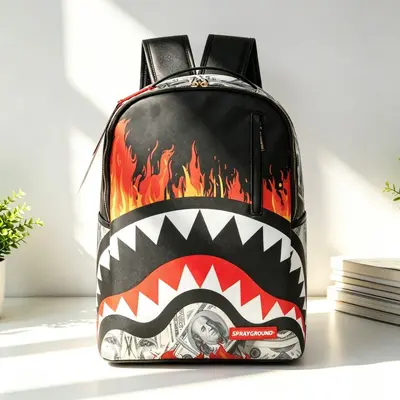 Grenzüberschreitende hochwertige Shark-Muster Trend-Marke großvolumiger Rucksack Kollektion Werksbestand direkt versand Freizeit Reise Experte - 12