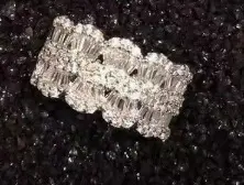 不撞款vintage叠戴华丽重工排钻戒指爆闪老钱风食指戒高级感贵气 - 10
