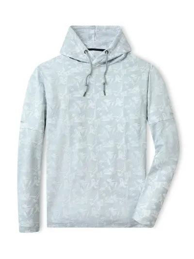 Casual Dot Print Hooded Sweatshirt, White, Pocket, Loose Fit - 10