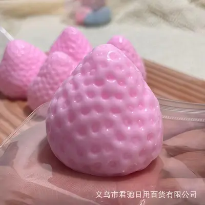 Игрушка-антистресс «Strawberry Squishy» в стиле Xiaohongshu, мягкая медленно восстанавливающаяся форма, имитация силикона, вирусная игрушка для снятия стресса, оптом - 9