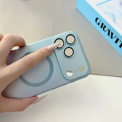 Magnetic Metallic Phone Case for iPhone 18 Pro Max, Matte Full Protection