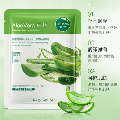 Han Chan Heidelbeer Feuchtigkeitsmaske 30g, Aloe & Gurke