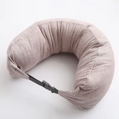 Muji U-shaped neck support pillow for travel and napping - 10