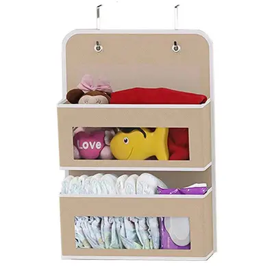 Hanging Five-Compartment Non-Woven Storage Bag, Large Capacity - 10