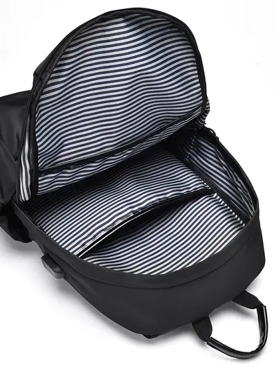Men's Large Capacity Simple Casual Business Laptop Backpack Outdoor Travel - 4