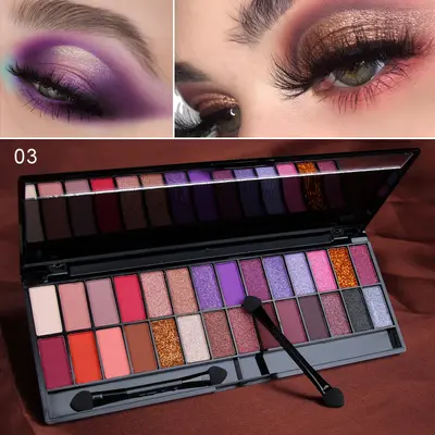 cmaadu 28-Farben Matt- und Schimmer-Lidschattenpalette - 8
