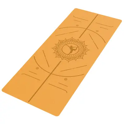 PU doğal kauçuk yoga matı, kaymaz, şok emici
