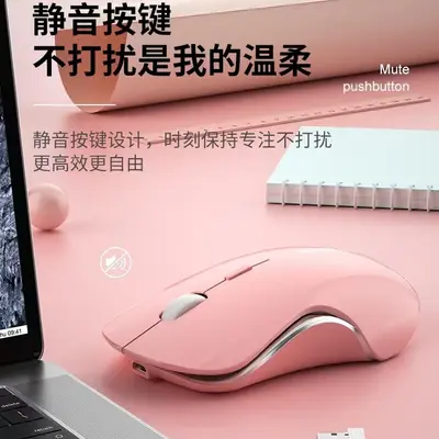Sessiz Kablosuz Fare Spot Bluetooth Çift Modlu Şarj Morandi Macaron Şarj Oyunu Ofis Kızlar Toptan