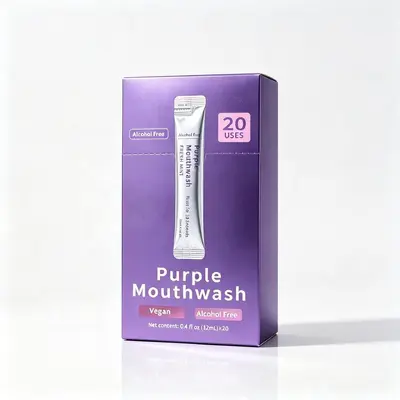 Purple Mouthwash, Portable, Disposable, Daily Use - 7