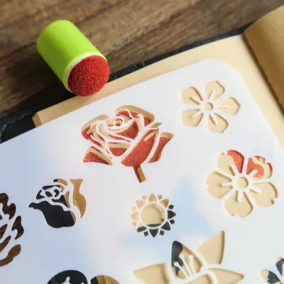 外贸儿童益智玩具创意手工DIY制作材料幼儿园海绵手指套绘画套装