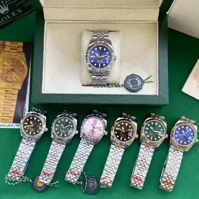 Erkek kuartz saati, paslanmaz çelik, Submariner tarzı - 1