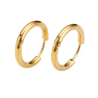Stainless Steel Stud Earrings, Simple European and American Style
