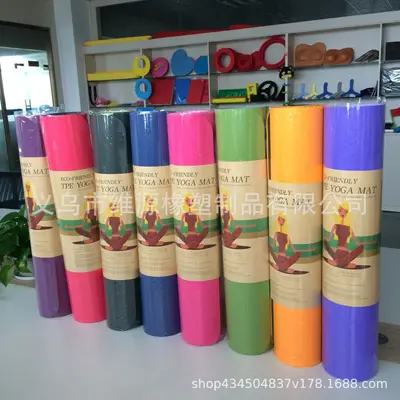 TPE Yoga Matı 0,6 cm x 61 x 183 cm, Taşınabilir, Dans ve Fitness İçin - 2