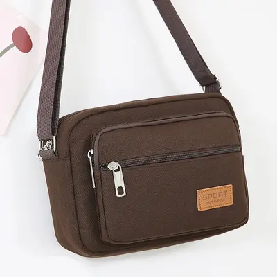 Nylon Women's Crossbody Bag, Large Capacity Small Square Design - 9