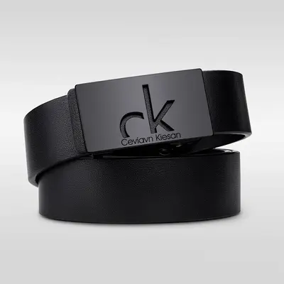 Best-Selling Men's Genuine Leather Automatic Buckle Belt, Toothless Design, Business Casual Style for Middle-Aged and Young Men - 5