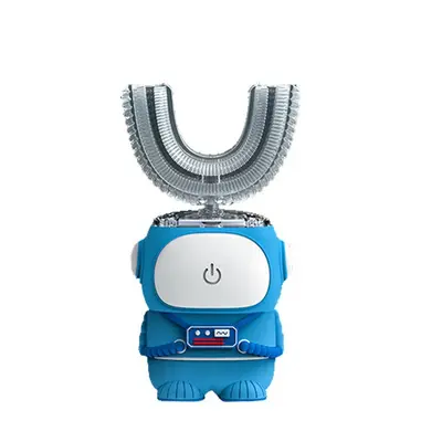 Children's Astronaut Design Electric Toothbrush, U-Shaped Soft-Bristle Sonic