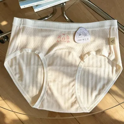 Antibacterial 18 cm Extended Crotch Cotton Girls' Briefs - 9