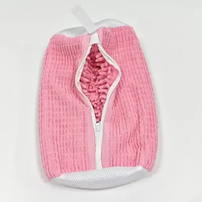 Shoe washing bag new thickened reusable washing machine special shoe washing bag chenille mesh cleaning bag - 10