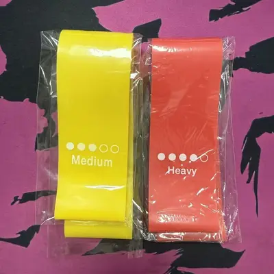 Yoga-Widerstandsbänder Set, 5 Farben, Widerstandsringe