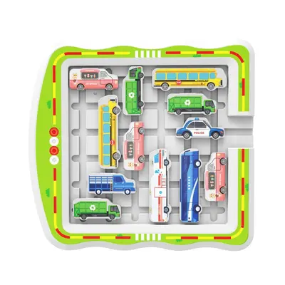 Kids Car Escape Sliding Puzzle Logic Training Toy - 6