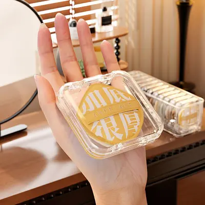 Powder puff storage box, acrylic transparent organizer