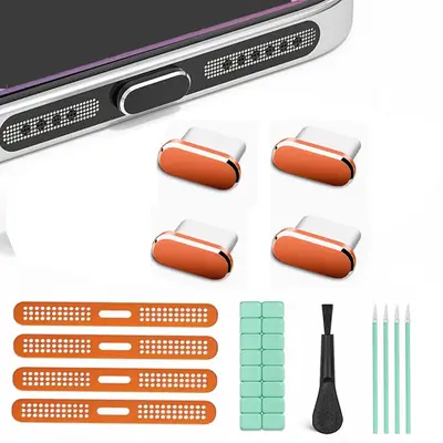 Telefon Toz Koruma Ağı USB C Toz Kapağı iPhone 15/16/17 için Toz Koruma Temizleme Seti - 8