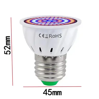Sınır ötesi E27 bitki yetiştirme lambası fincanı LED bitki lambası fincanı 48 boncuk 60 boncuk 80 boncuk etli fide ekstra ışık stokta