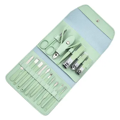 Nagelknipser-Set grün, 16-teilig - 7