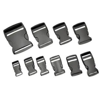 POM Plastic Adjustable Waist Bag Buckle, Single-Pull Strap Buckle