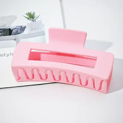 Oversized frosted hair clip women's hair clip square hair clip back of head hair accessories shark clip wholesale - 13