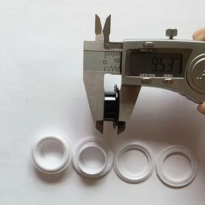 Plastic rings and bag grommets set, woven rings, buckles