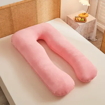 U-Shaped Pregnancy Pillow, Pure Cotton, Removable Washable Cover - 12