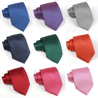 Erkek Jakarlı Kravat 8 cm, El Bağlamalı, Düğün Kravatı