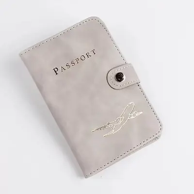 Sınır ötesi RFID pasaport tutucusu koruyucu deri çanta taşınabilir çok fonksiyonlu çoklu kart yuvası PU deri hırsızlığa karşı ve çizilmeye karşı koruma kartı tutucusu