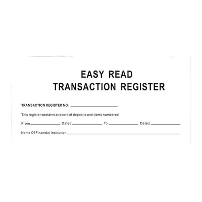 Cross-border e-commerce best-selling checkbook bank check account CHECKBOOK REGIST...ready stock