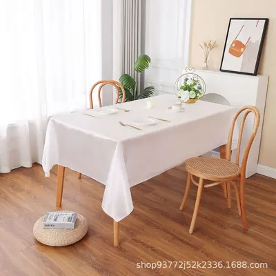 Saten Kare Masa Örtüsü 70g Yüksek Yoğunluklu Düğün ve Restoran İçin