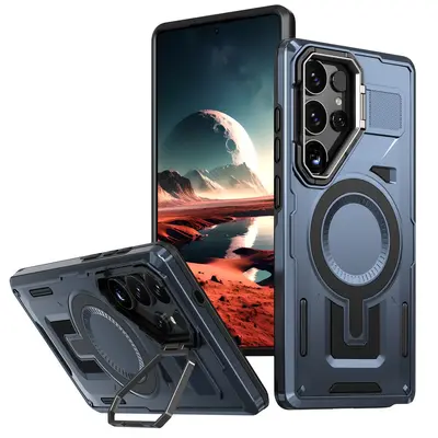 Magnetic Stand Shockproof Protective Case for Samsung S25 Ultra - 8