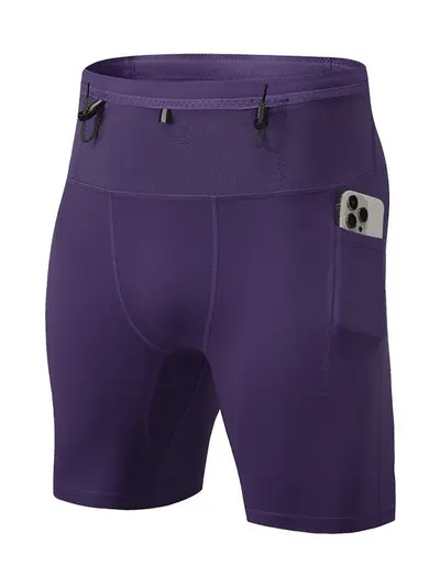 Herren-Kompressionsshorts mit hoher Elastizität, 5 Zoll - 6