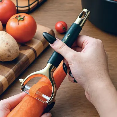 Stainless steel multi-function peeler wooden handle - 4