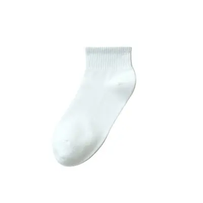 Spring and autumn short socks solid color women's pure cotton thin Japanese style student sports comfortable colorful short socks candy color