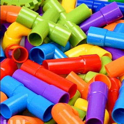 Children's Pipe Building Block Toy Large Particle Building Blocks Assembly Toys Kindergarten Development Water Pipe Building Blocks Manufacturer