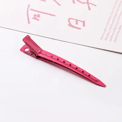 Haarwuzel-Volumen-Clip seitlicher Pony Make-up Positioning farbige Haarspange hohe Scheitel spitz geschnäbelter Clip Entenschnabel-Haarspange Haarclip - 9