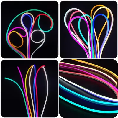 24V neon light strip LED light strip outdoor waterproof flowing water light strip low voltage high brightness silicone light strip - 11