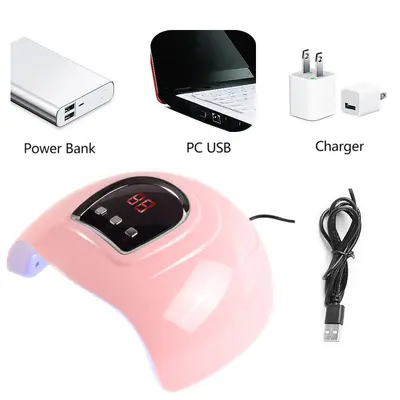 54W manikür lambası, 18 lamba yuvası, UV LED jel kurutucu - 5