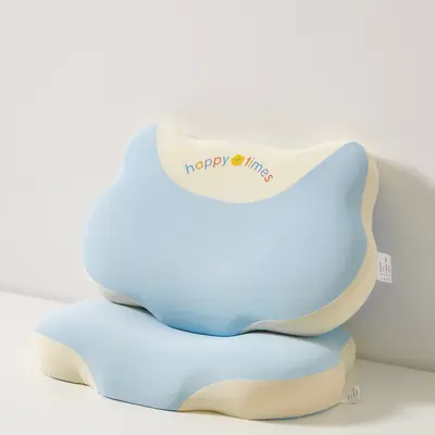 高品质儿童记忆棉枕芯慢回弹减压不易塌陷幼儿园小学生护颈安睡枕